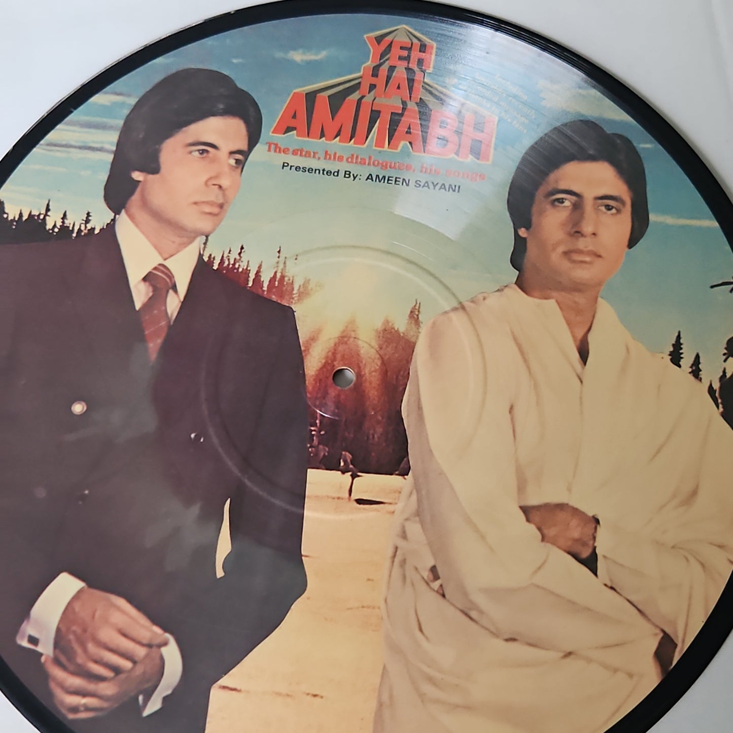 Amitabh Picture Disc for collection - presented by Amin Sayani Songs amd Dialogues in Vg+