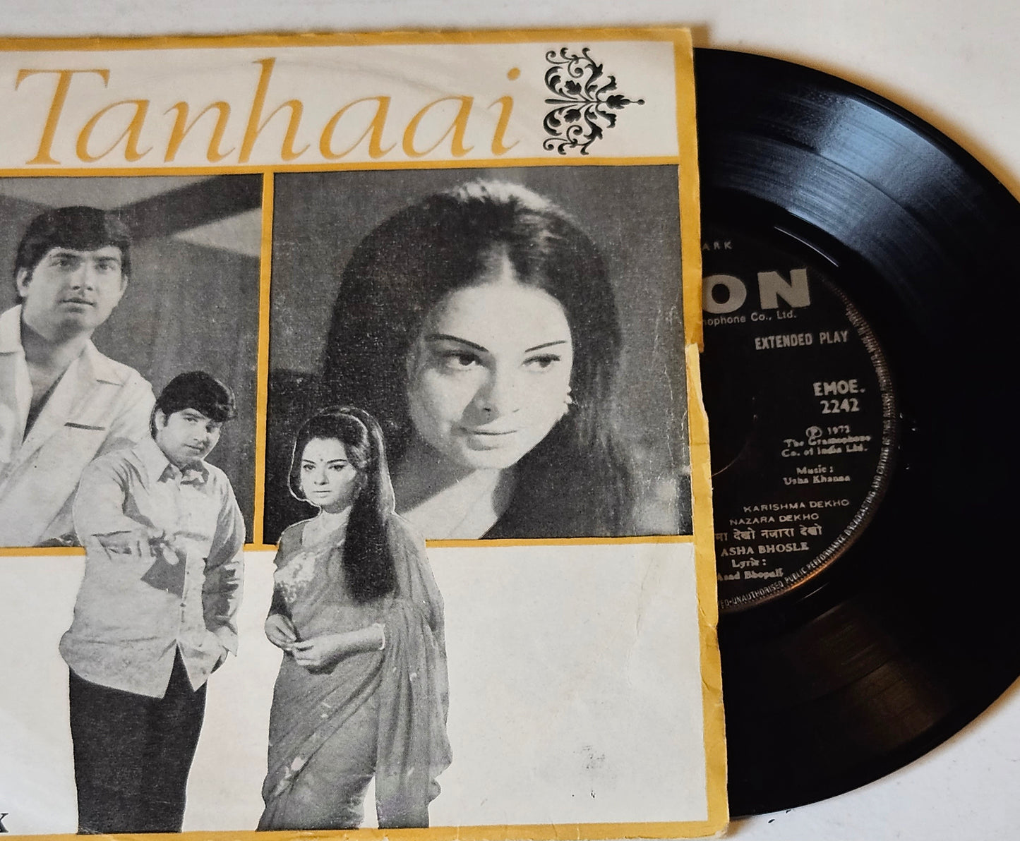 TANHAAI  - Classic Usha Khanna Odeon EP Rare in Near mint