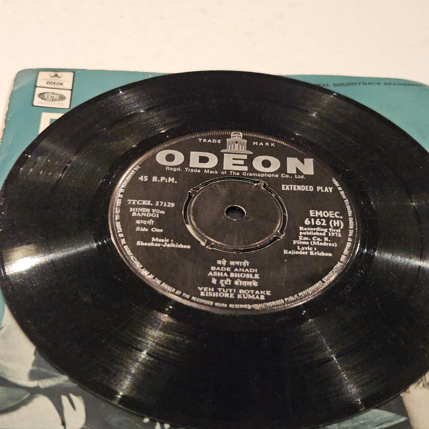 Bandgi - music Shankar Jaikishan i Ep in excellent condition