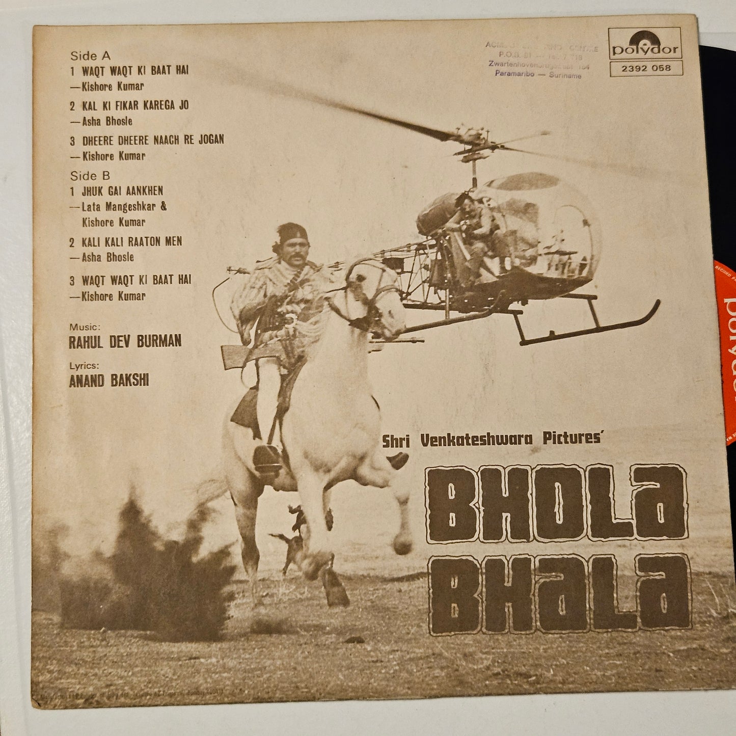 Bhola Bhala - R.  D. Burman Superhit in Near Mint - Polydor