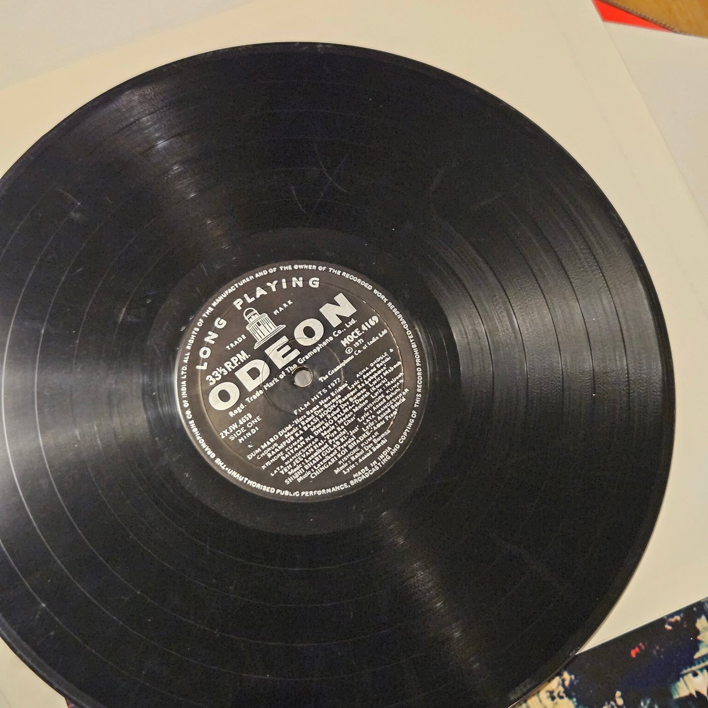 Film Hits 1972 superhit songs Ring Odeon version in Good condition