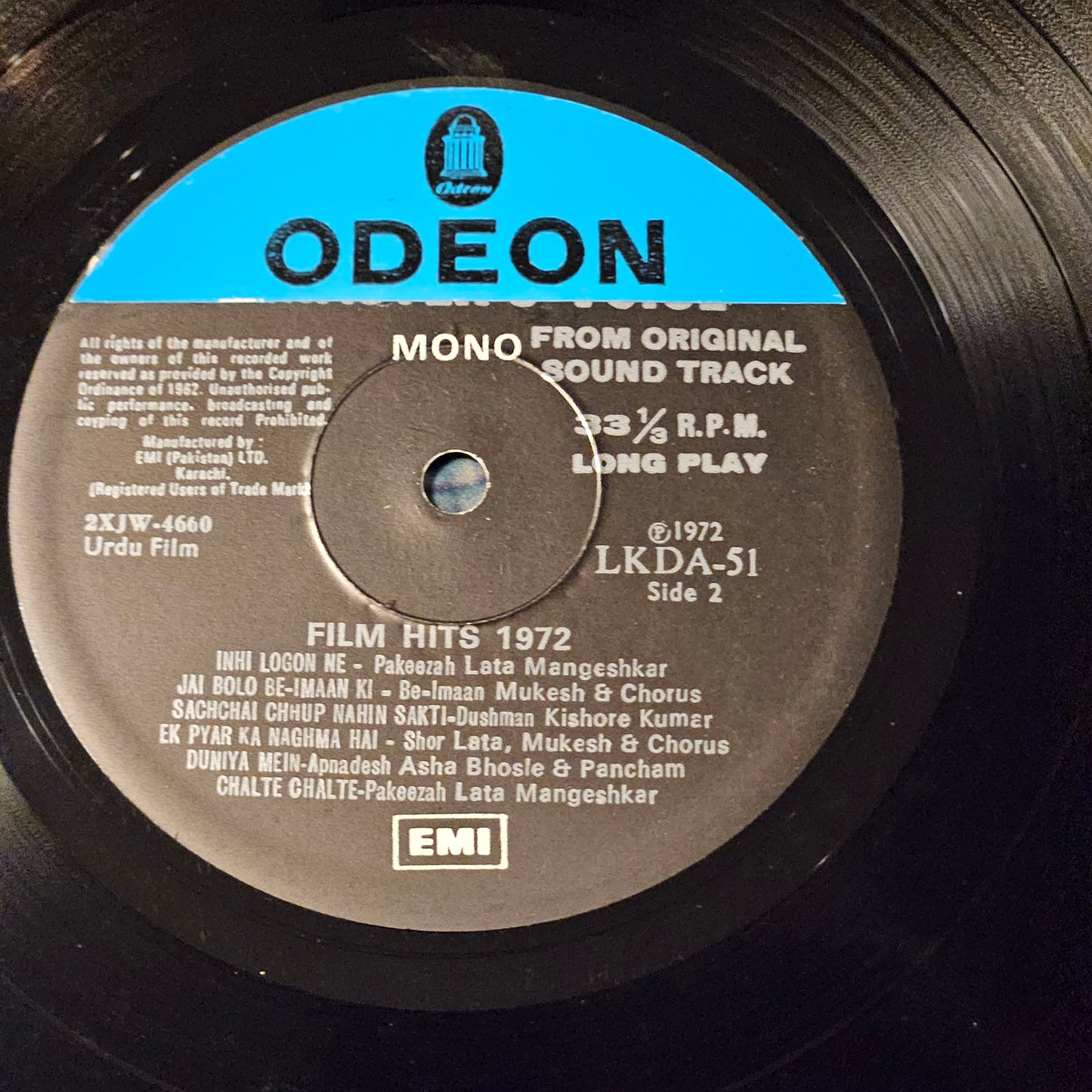 Film Hits 1972 superhit songs Odeon version in near mint condition