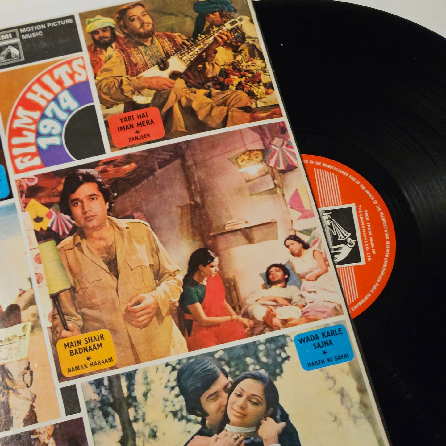 Film Hits of 1974 - Collection of superhit songs GATEFOLD in excellent to  near mint condition - see songs list in description