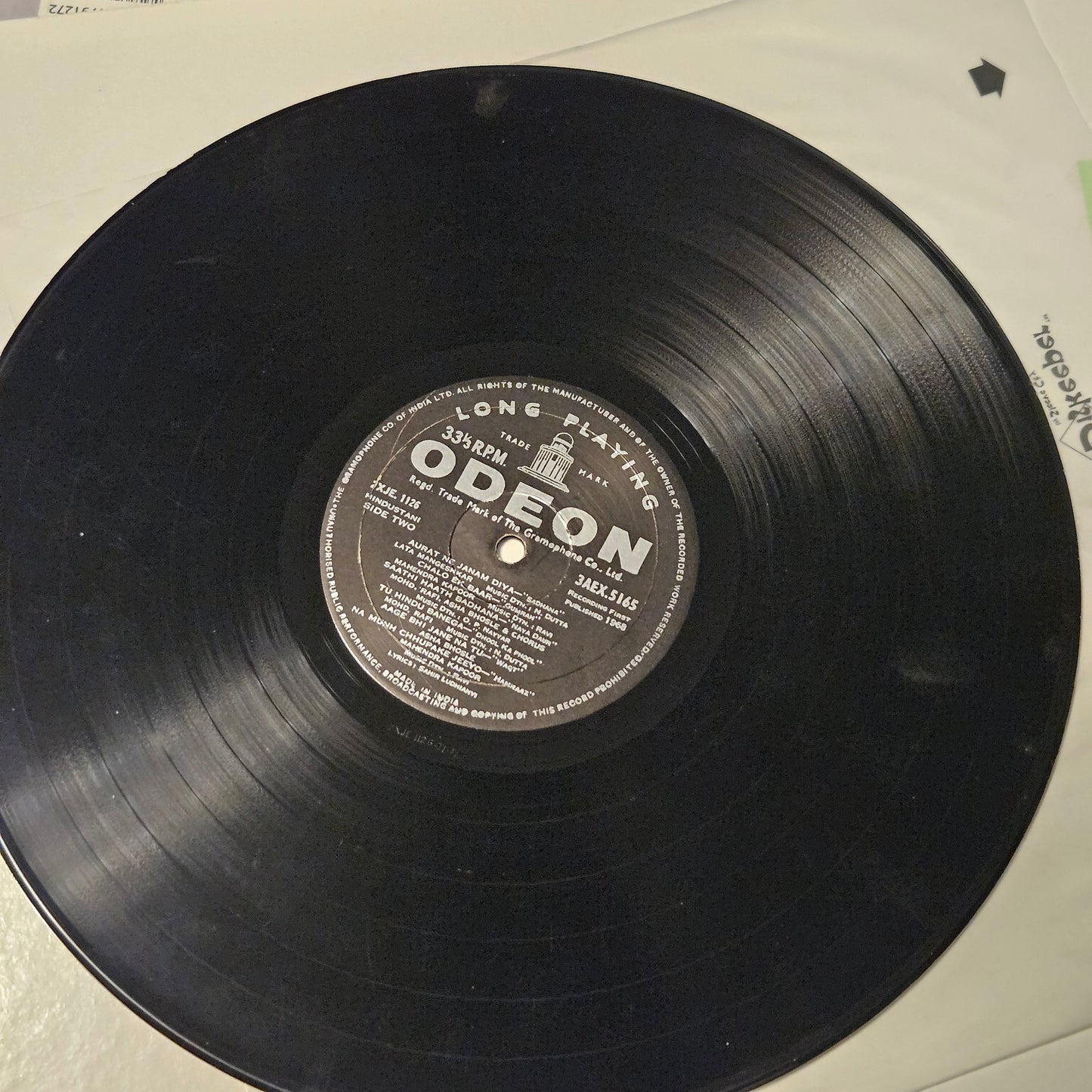 Hits from B. R. Chopra films -superhit songs Ring Odeon version in VG++ condition