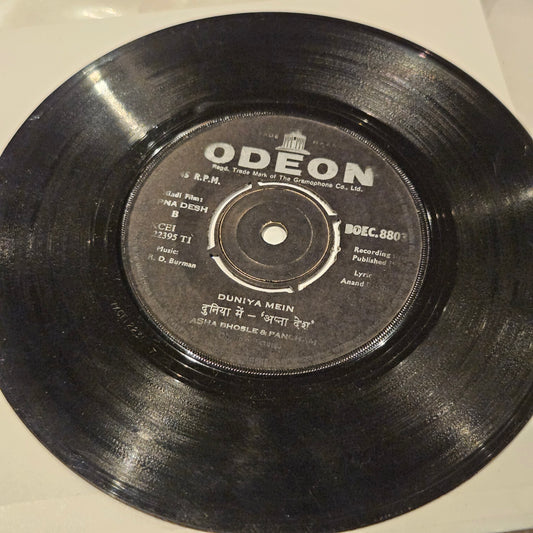 Apna Desh - R. D. Burman superhit  single -SP-  in VG+  no cover - BOE8803