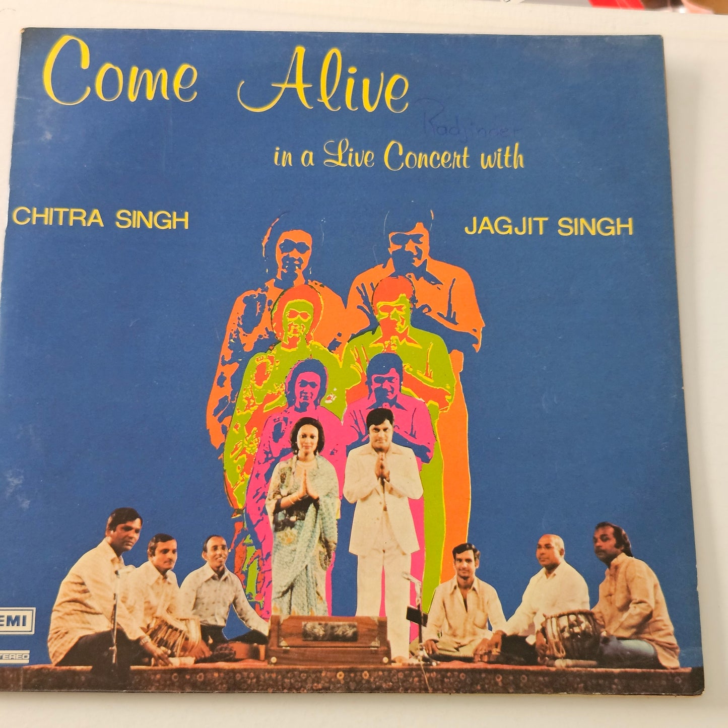 Jagjit Singh and Chitra Singh *Come Alive in Live Concert*  excellent 2 LP Set