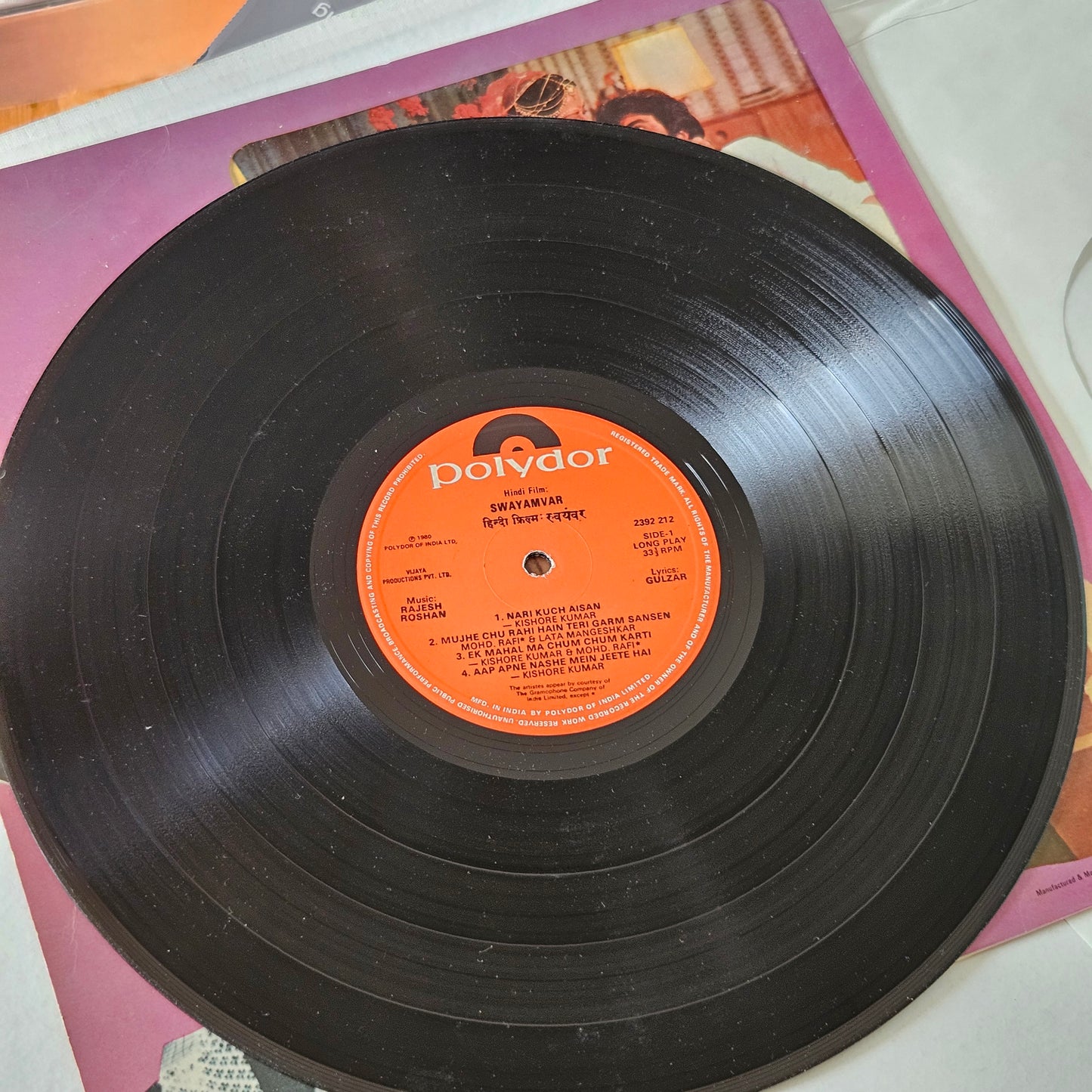 Swarg Narak + Swaymvar  - 2 original soundtrack in 1 LP -  music by Rajesh Roshan in excellent  condition
