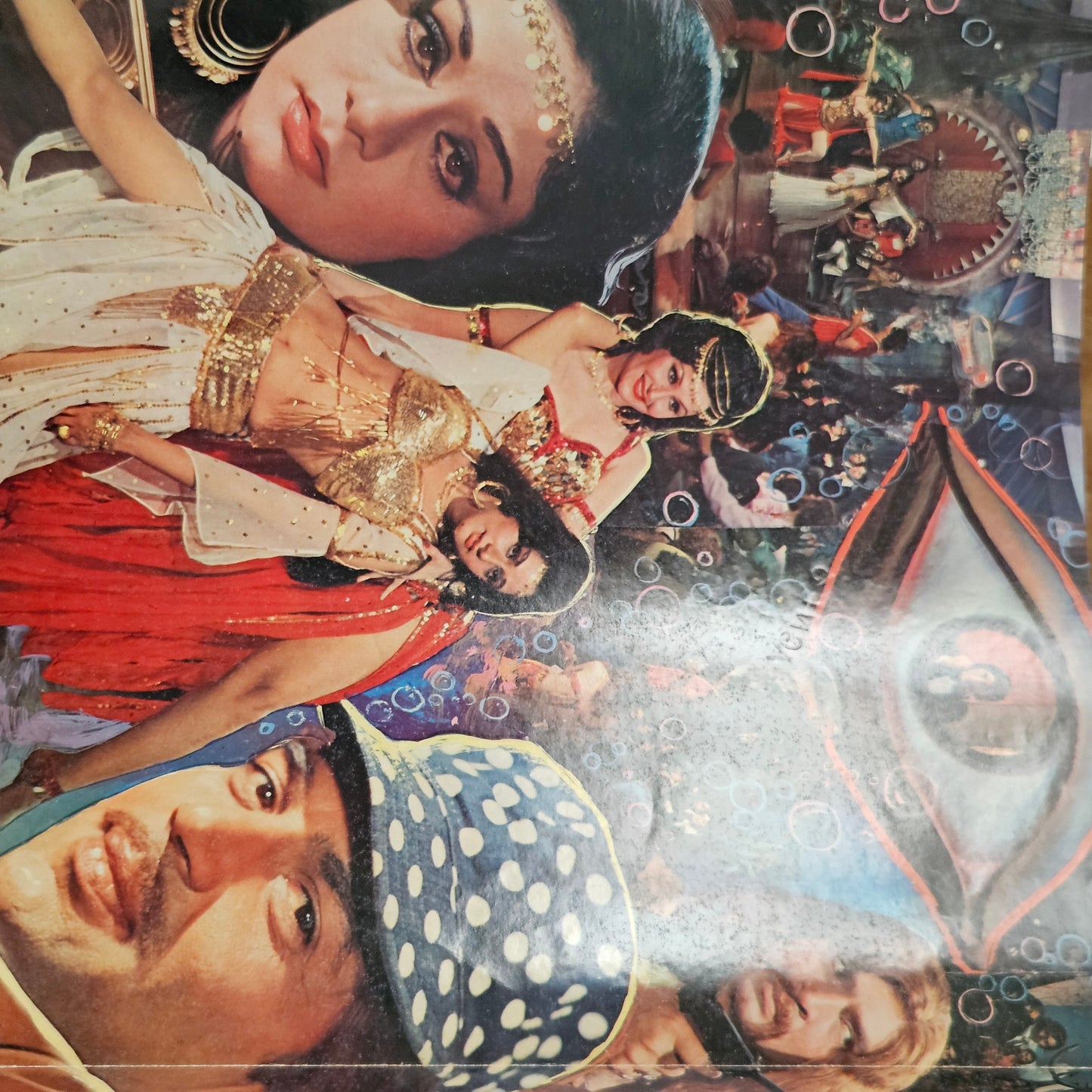 4 LPs Dharmendra Superhit films - original soundtrack  Charas, Shalimar and Mere Hamdam Mere Dost and Krodhi  in VG++ to excellent - great deal