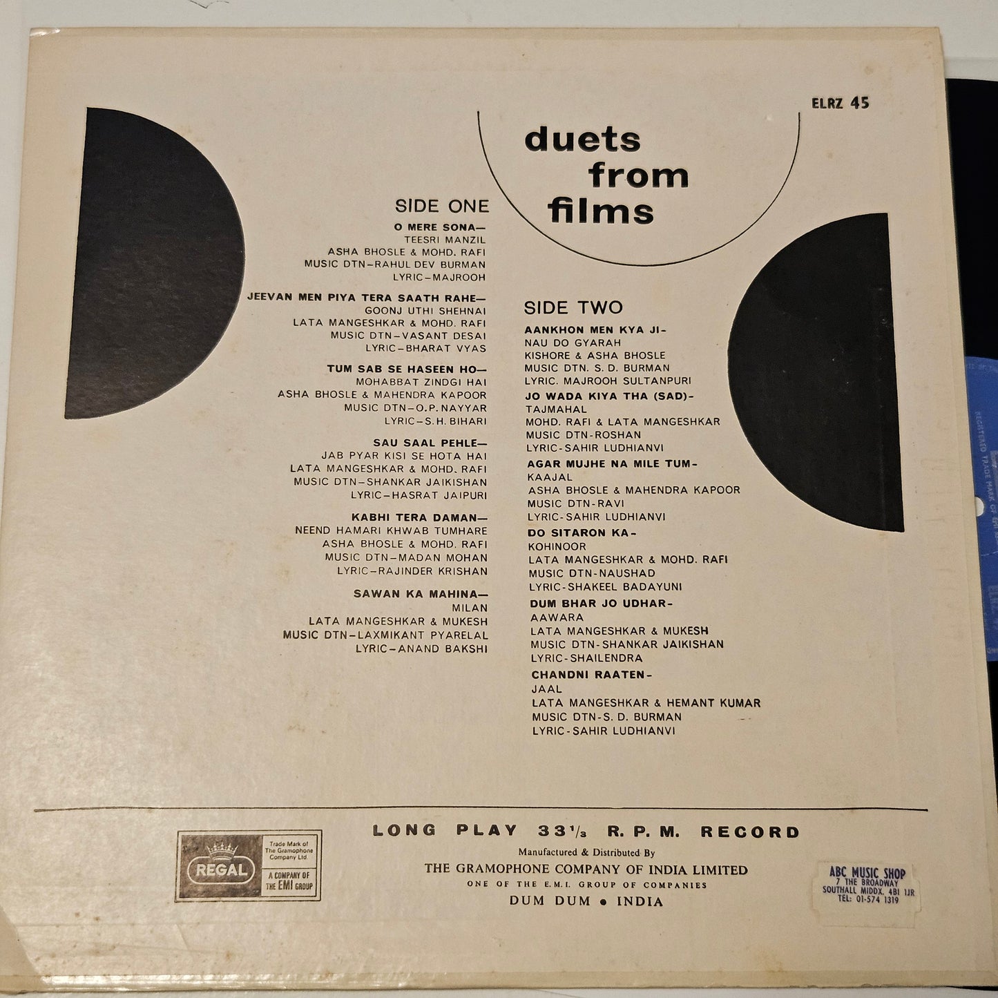 Duets from films - Original soundtrack- in  collection classic songs - in near mint Pristine