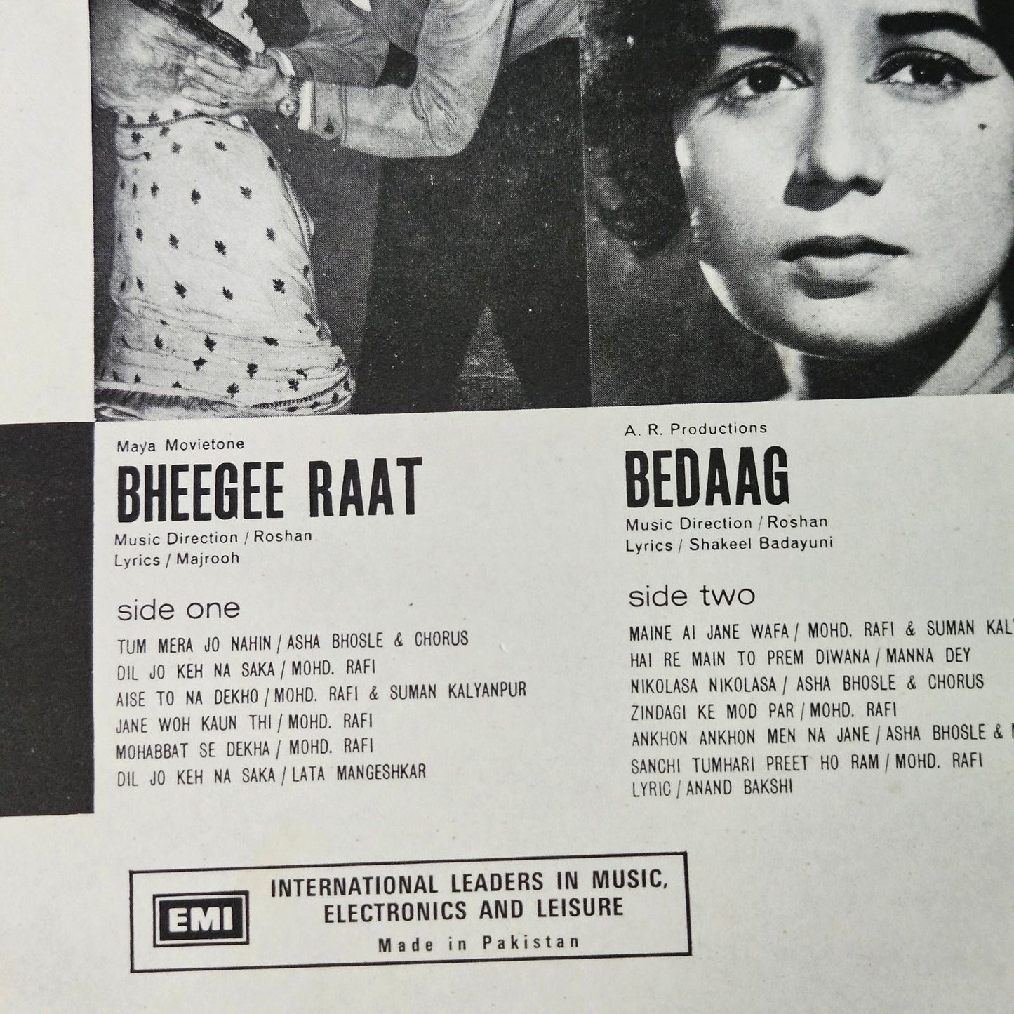 Bheegee Raat + Bedaag - Roshan classic 2 albums in 1 in Excellent condition