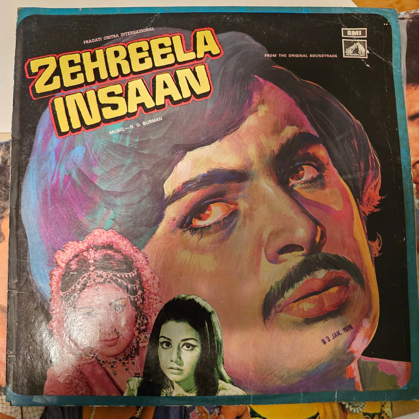 Zehreela Insaan + 2 Lps -  package -  original soundtrack of Rishi Kapoor and Mousami Movies - Music by  R. D. Burman and Laxmikant Pyarelal 2. Do Premee 3.Phool Khile Hai Gulshan Gulshan - read description