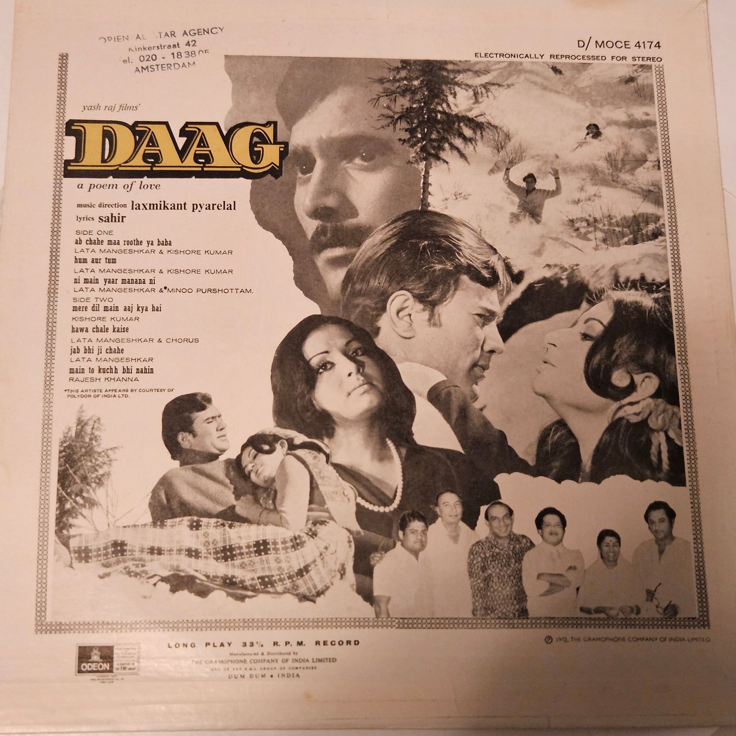 4 Lps of music by Laxmikant Pyarelal Superhit collection 1.Dosti 2.Shor 3.Daag and 4. Suraj aur Chanda all in near mint condition  - original soundtrack - great deal