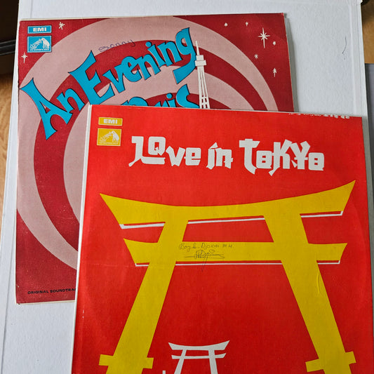 Love In Tokyo + An Evening in Paris - Original Soundtrack by Shankar JaiKishan superhit records in near mint condition