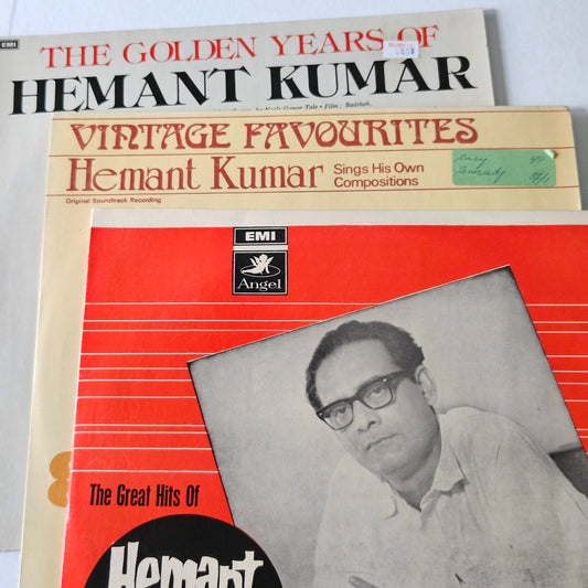 3 Lps Hemant Kumar Great collection Best albums in excellent to near mint