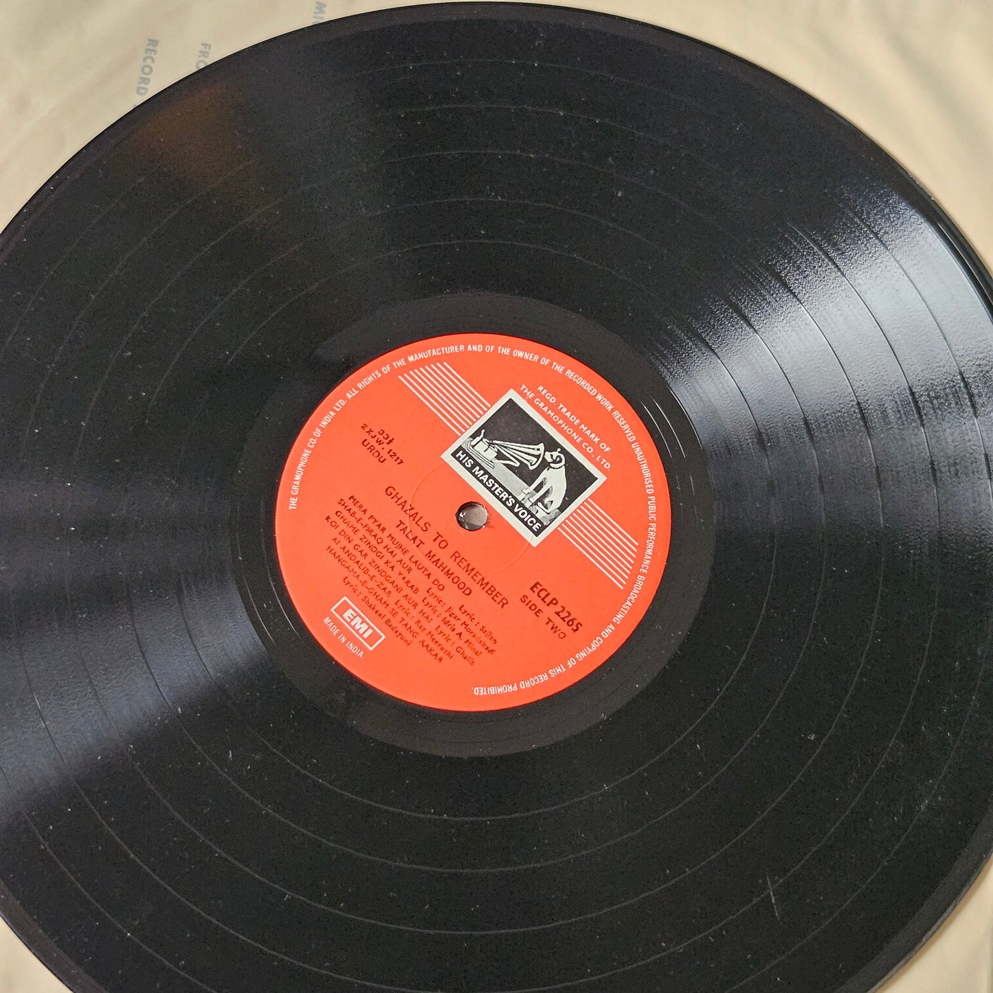 Talat Mahmood  3 records - Great collection of Ghazals albums in near mint condition