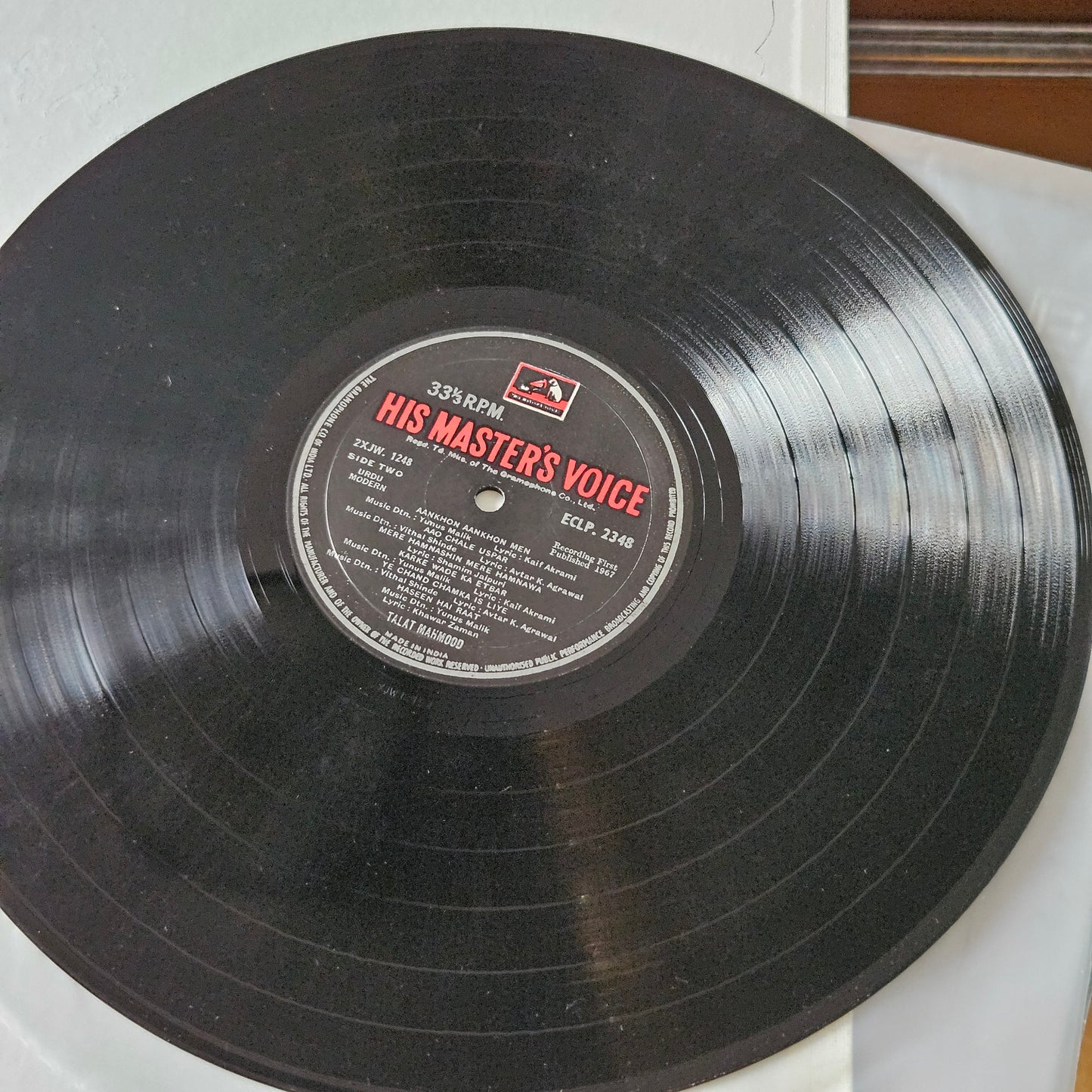 Talat Mahmood - spring blossoms - in excellent condition - rare collection of songs - 1st HMV edition