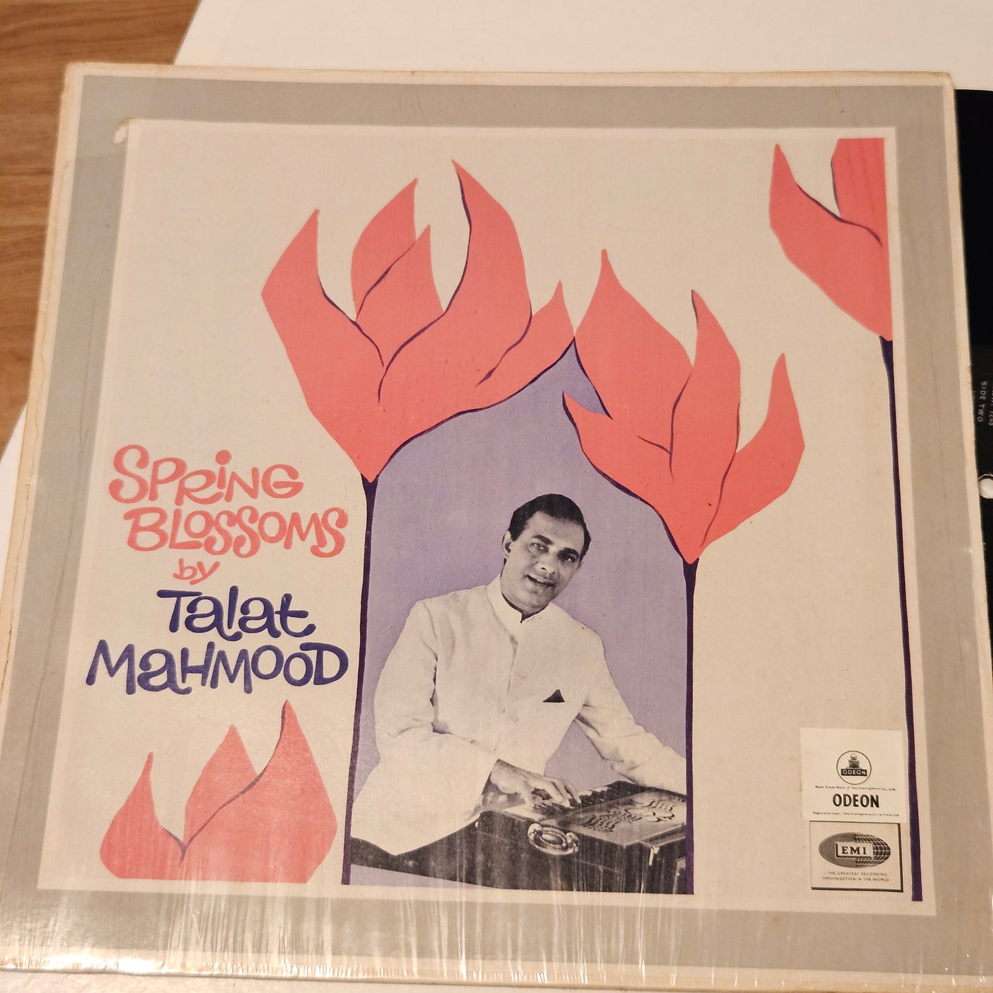 Talat Mahmood - spring blossoms - in excellent condition - rare collection of songs - 1st Odeon Ring  edition