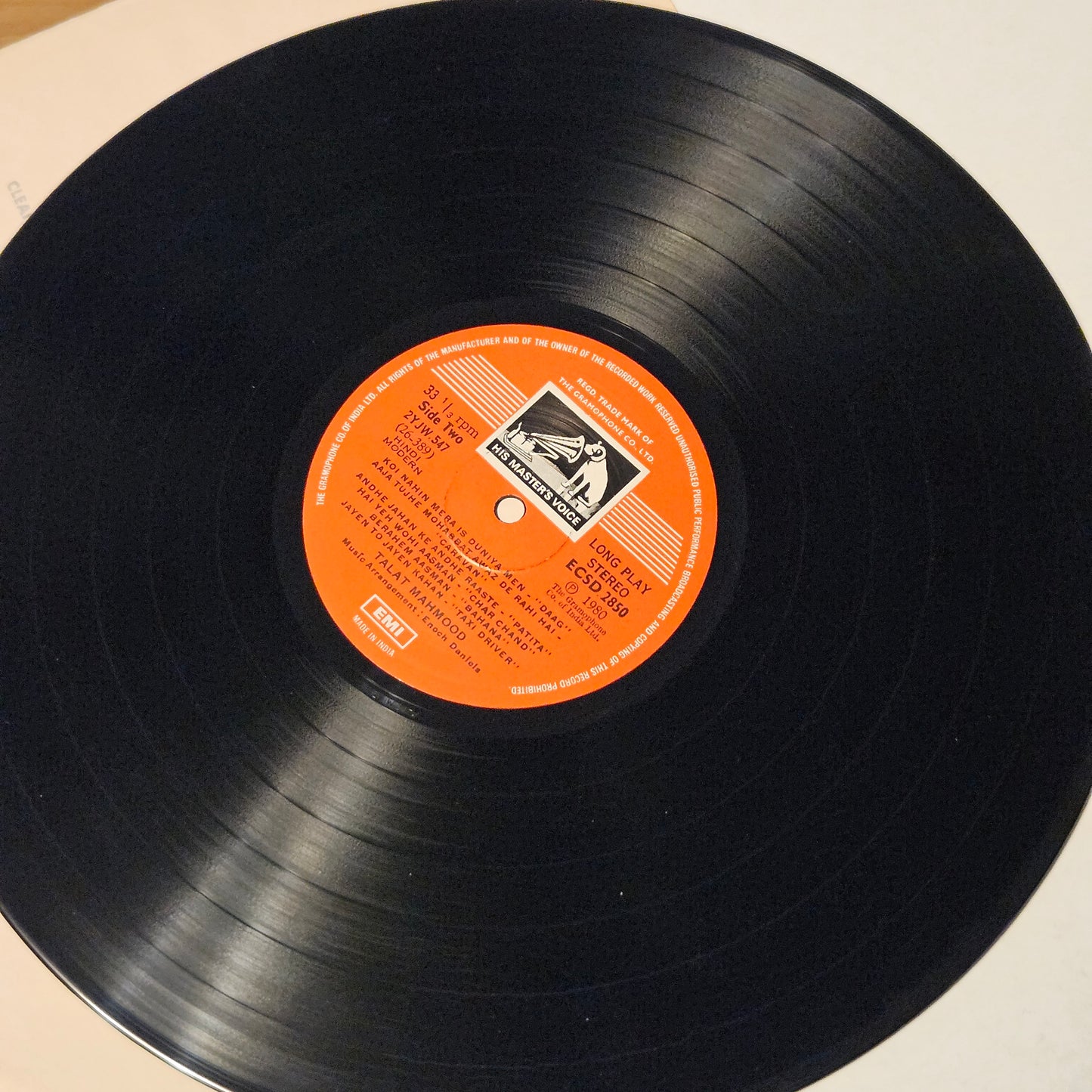 Talat mahmood - Melody the Queen  and Talat the Prince - his songs recorded in stereo by Enoch Daniels in near mint condition