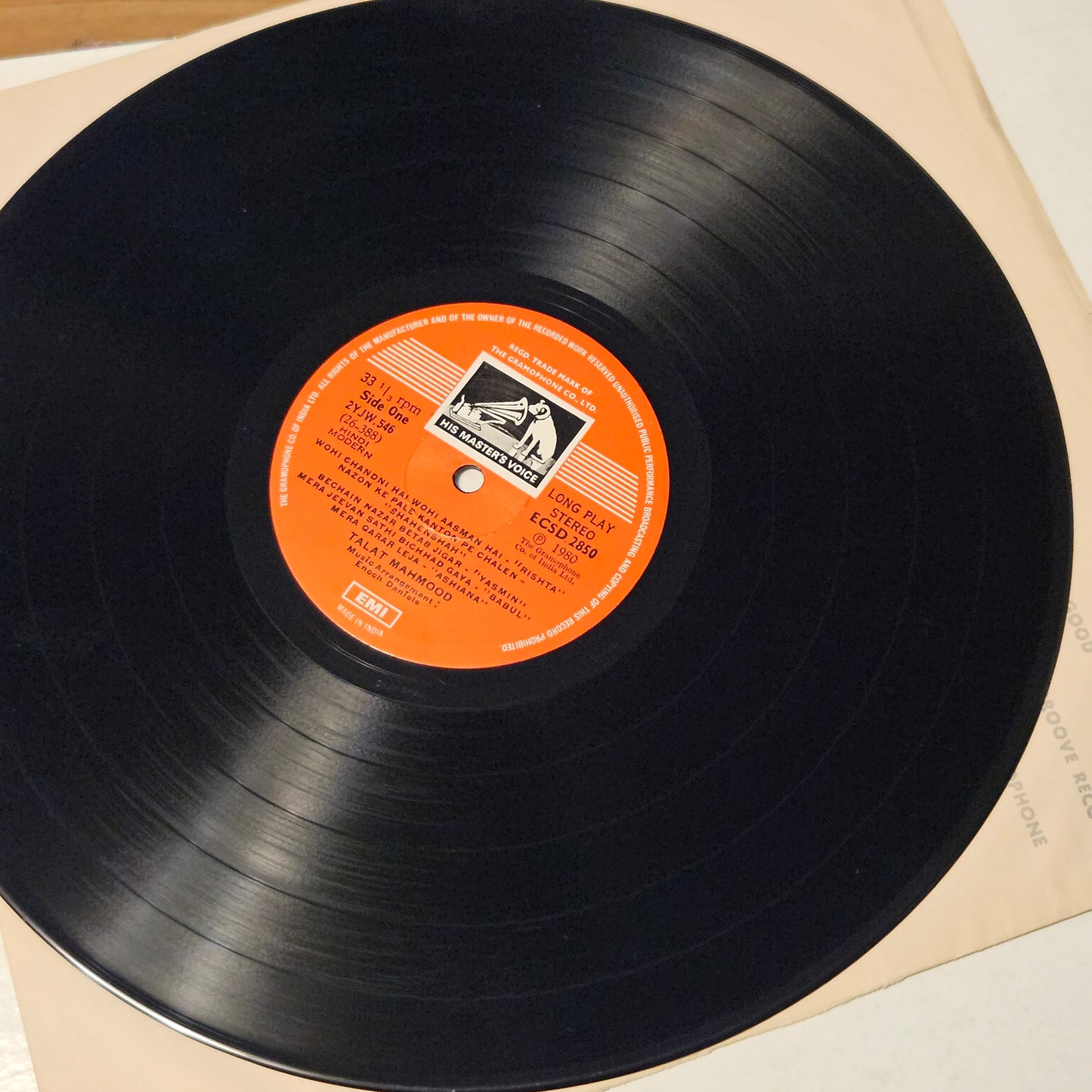 Talat mahmood - Melody the Queen  and Talat the Prince - his songs recorded in stereo by Enoch Daniels in near mint condition