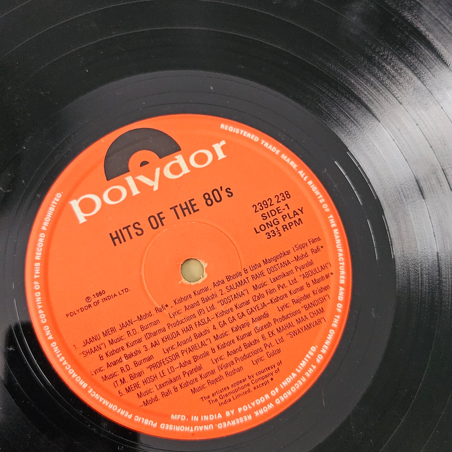 Hits of 1980  - Blockbster hits from films in excellent condition - MIL from original soundtracks In Gatefold edition