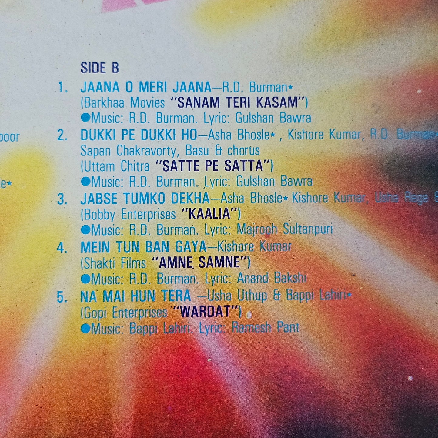 Best of 1981 - Blockbster hits frm films in excellent condition MIL from original soundtracks in Gatefold edition