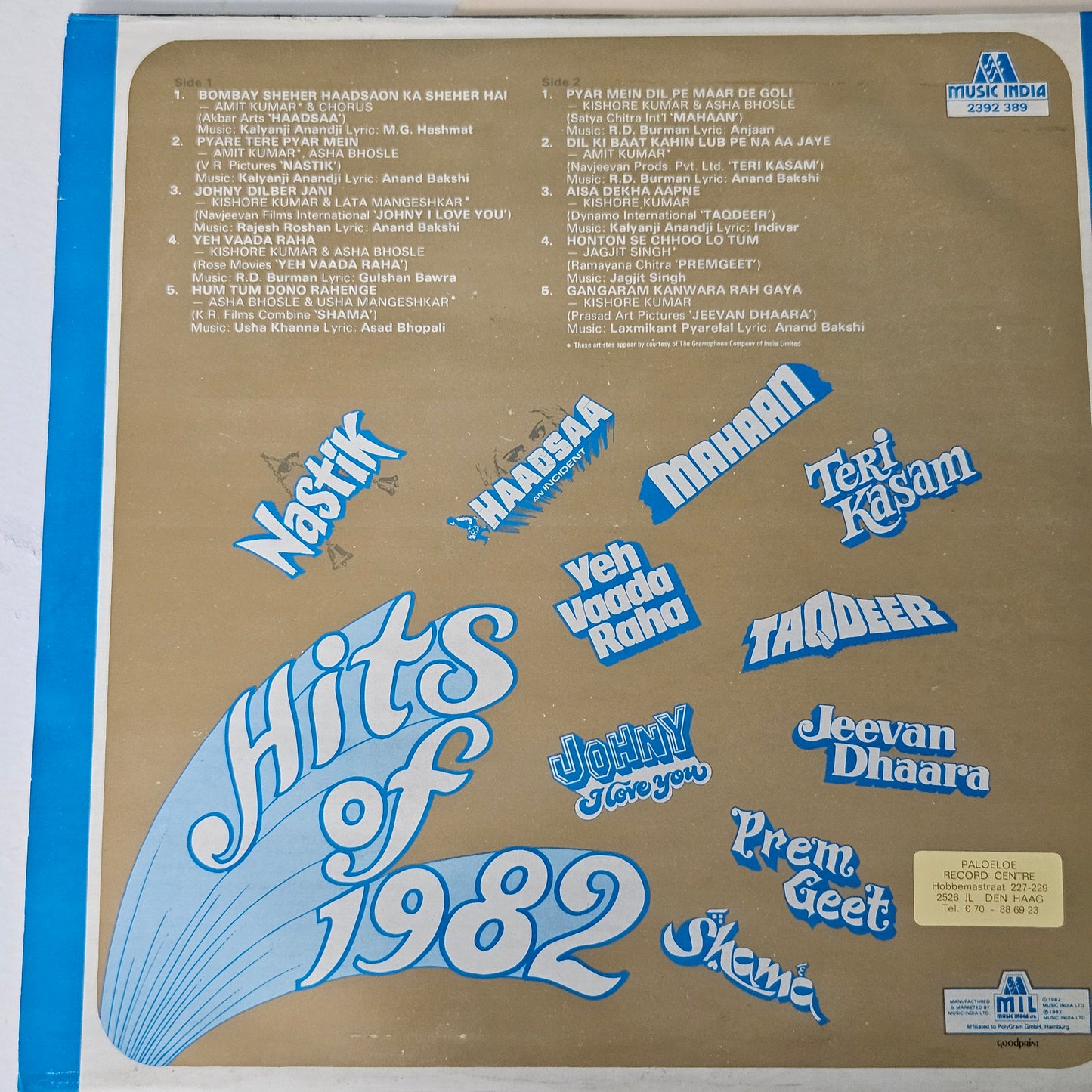 Best Hits of 1982 - Blockbuster hits from films in near mint condition MIL from original soundtracks