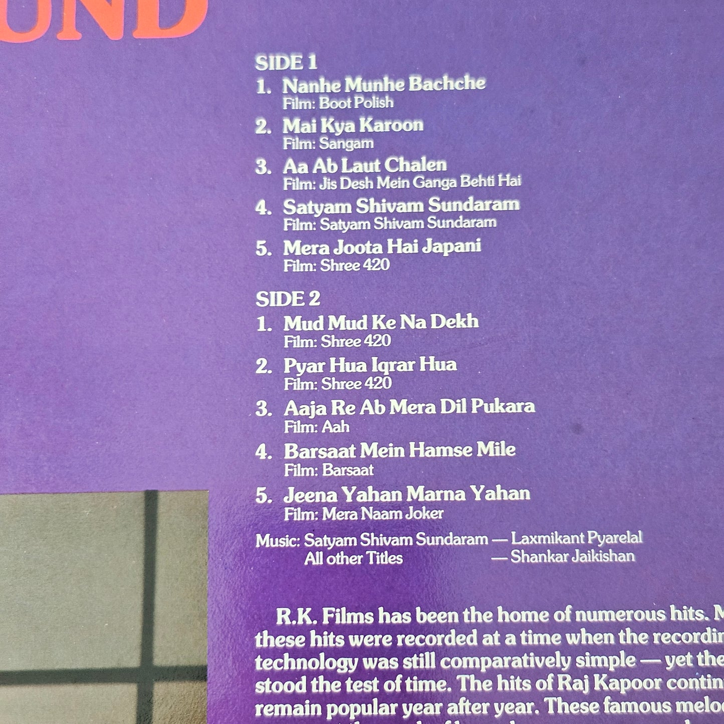 The Peter Moss Sound* (1981) – R. K.'s Film Hits (Instrumental) Multitone (2) – MUT 1002 in excellent condition