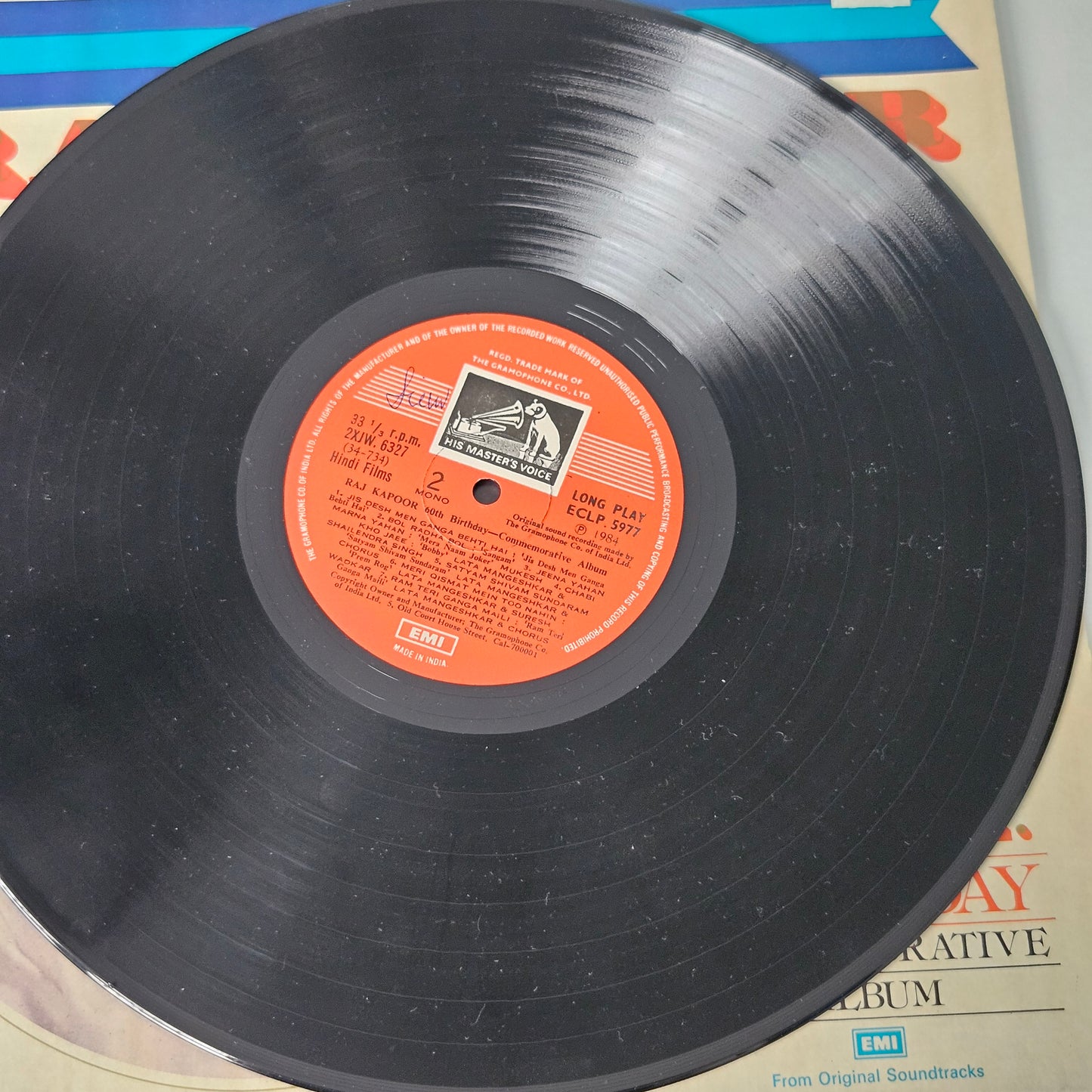 Various – Raj Kapoor (60th. Birthday Commemorative Album) HMV– ECLP 5977
LP Mono 1984