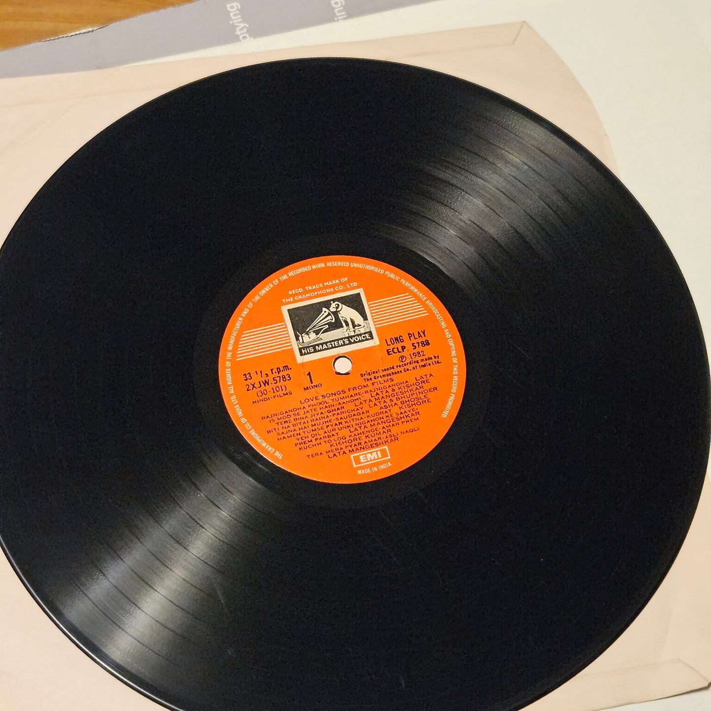 Love songs from Films - superb collection of songs in VG++ condition ECLP 5788 - from original soundtracks see tracklist in description