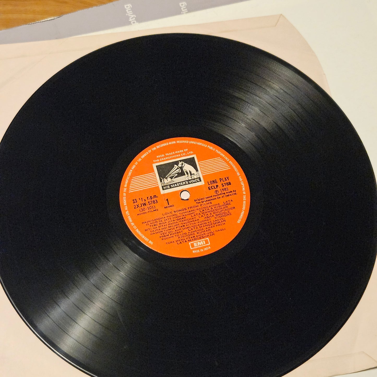 Love songs from Films - superb collection of songs in VG++ condition ECLP 5788 - from original soundtracks see tracklist in description
