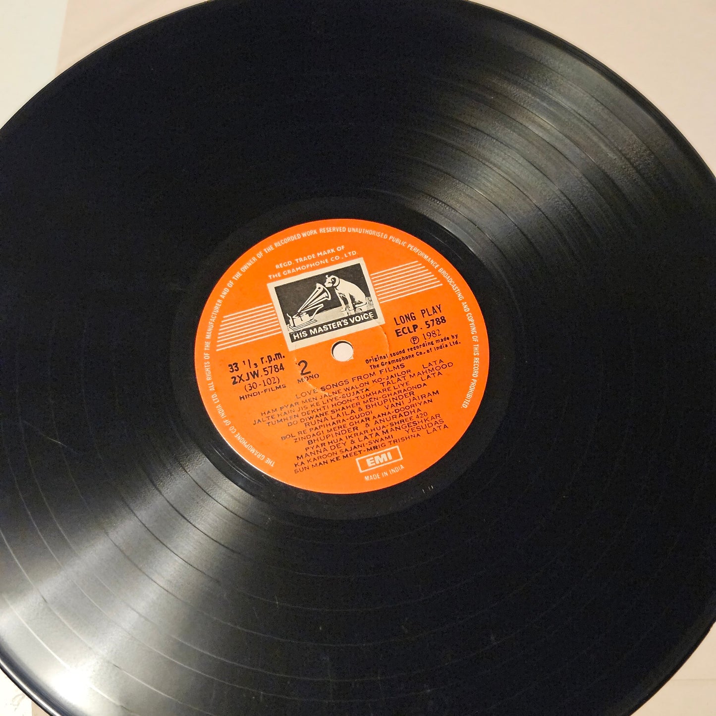 Love songs from Films - superb collection of songs in VG++ condition ECLP 5788 - from original soundtracks see tracklist in description