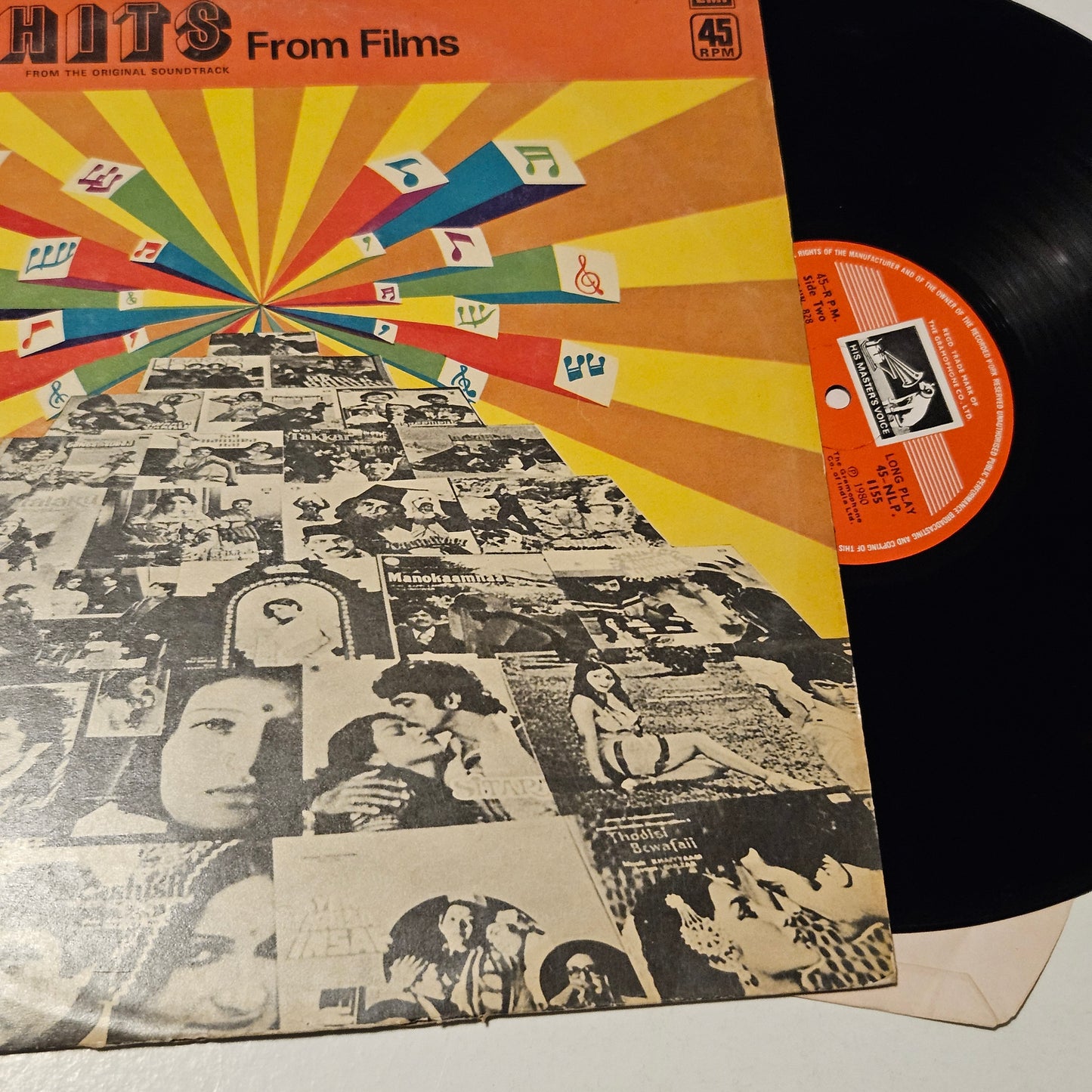 Hits Hits from from films in 45 rpm LP  45NLP1155 near mint- from original soundtracks see tracklist in description