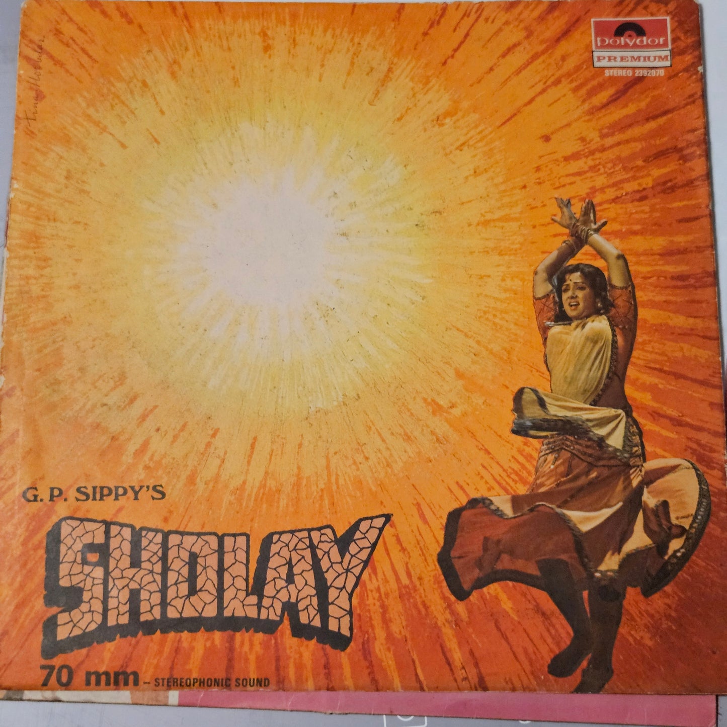 Sholay - R D Burman blockbuster 1st Rare edition Multofold edition in excellent - read description
