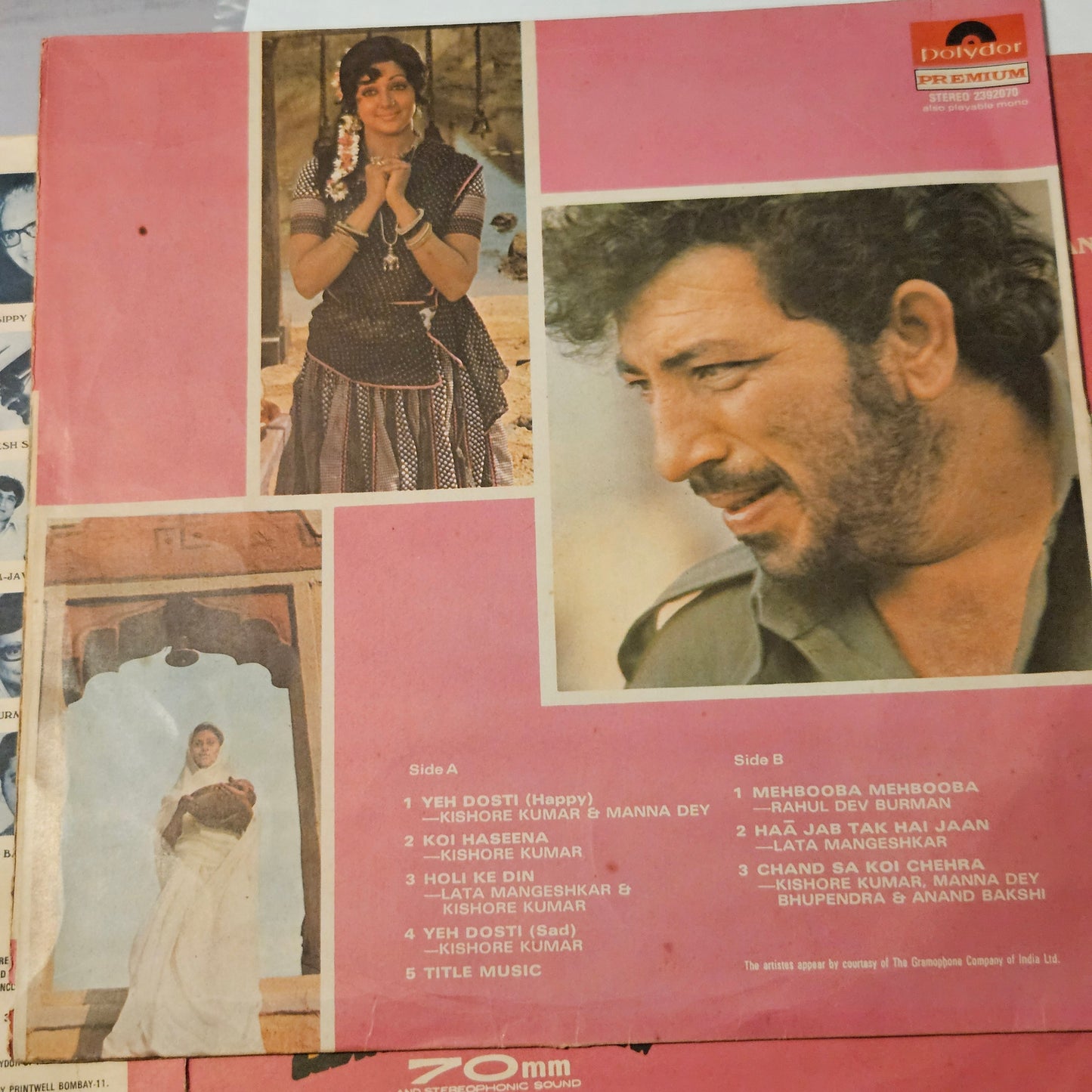 Sholay - R D Burman blockbuster 1st Rare edition Multofold edition in excellent - read description