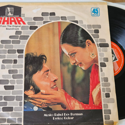 GHAR - R. D. Burman and Gulzar, Kishore and Lata Magic in excellent condition close to near mint- original first release soundtrack