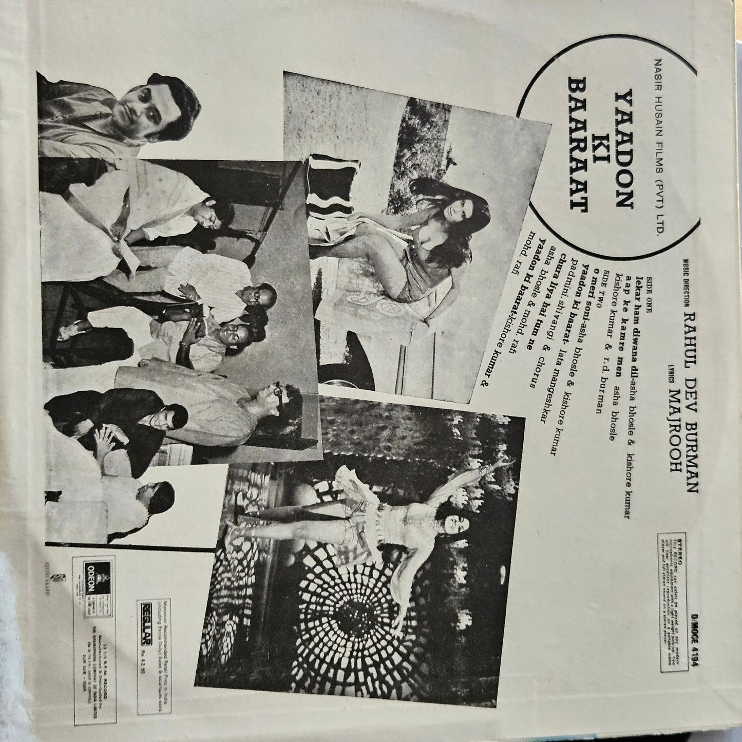 Yaadon Ki Baaraat - R. D. Burman superhit blockbuster in near mint - original soundtrack