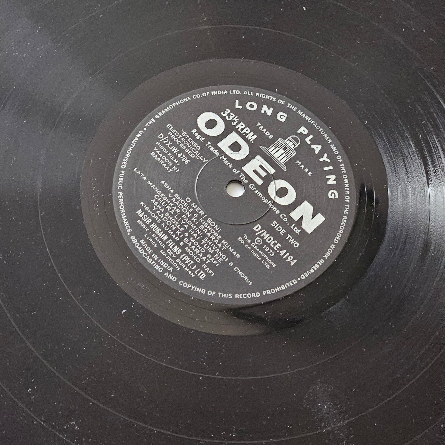 Yaadon Ki Baaraat - R. D. Burman superhit blockbuster in near mint - original soundtrack