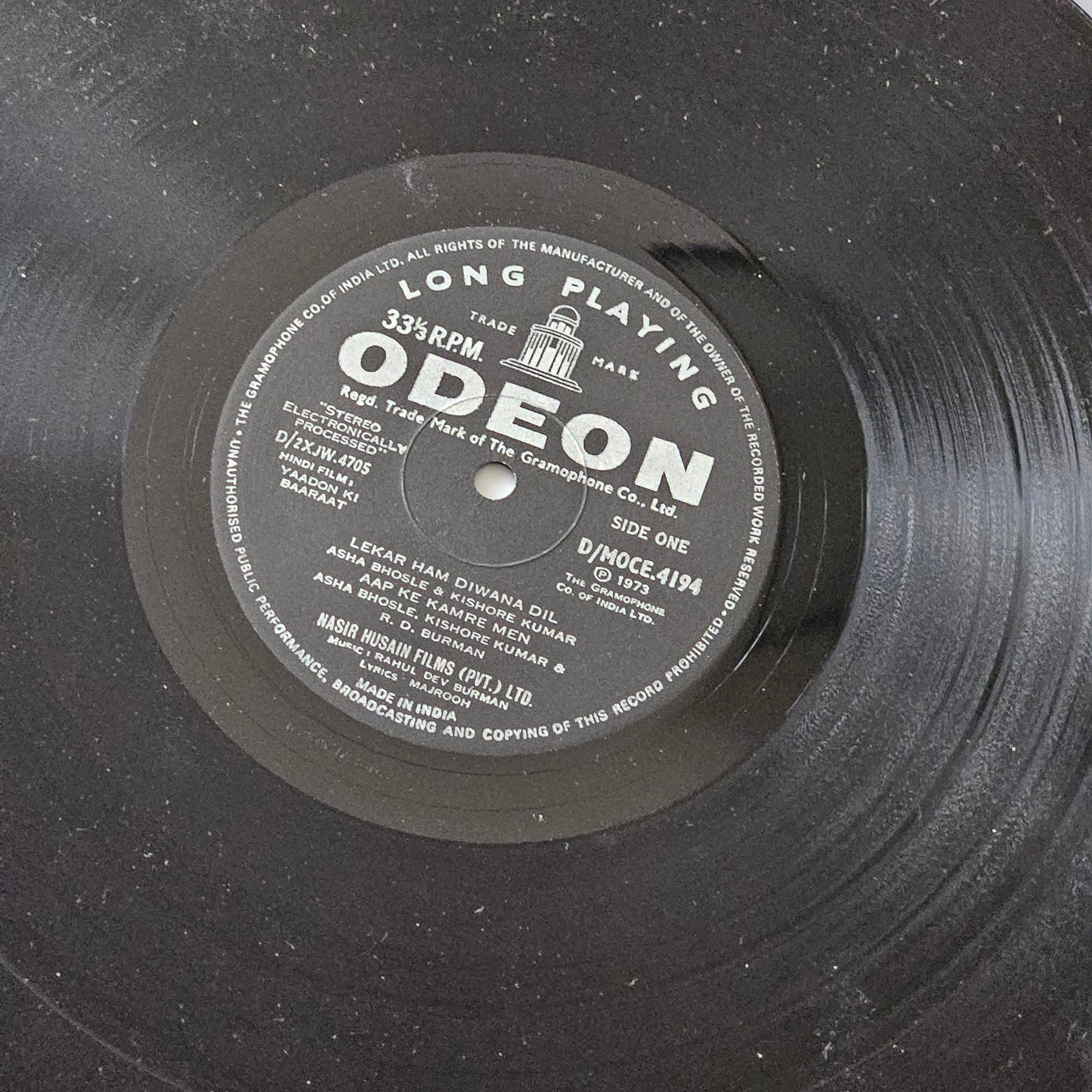 Yaadon Ki Baaraat - R. D. Burman superhit blockbuster in near mint - original soundtrack