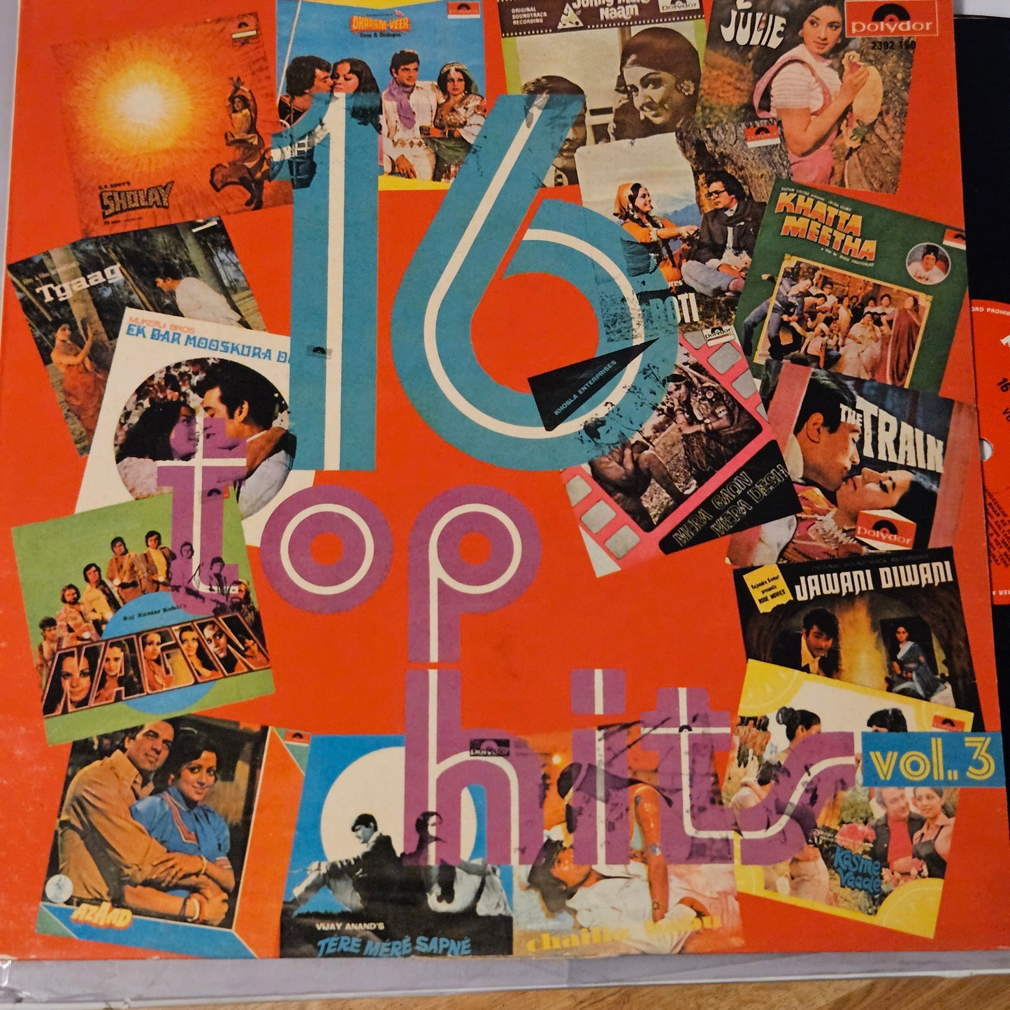 Polydor  16 top hits vol 3 in near mint - super selection of songs from original soundtracks polydor 2392160