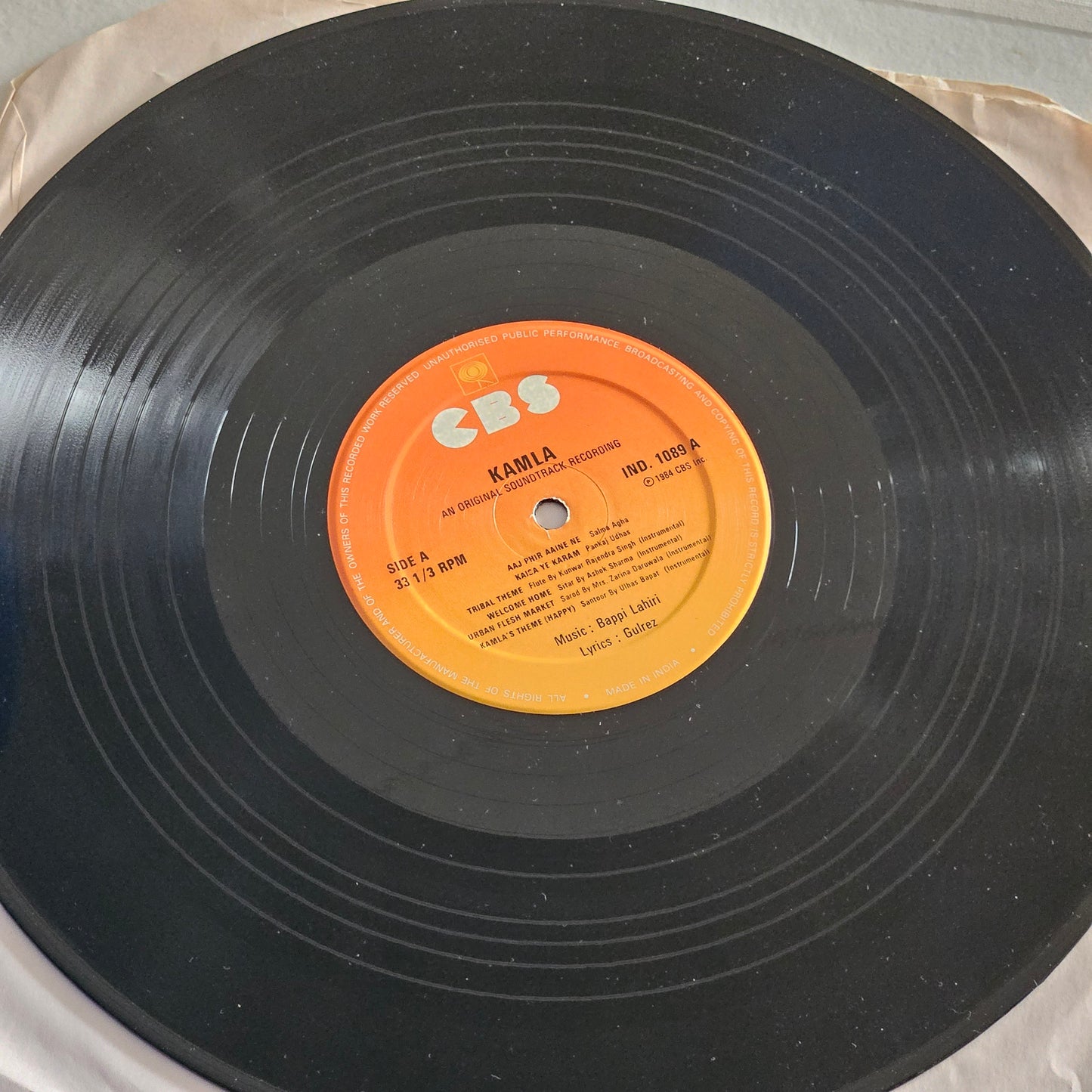 Kamla (1984) - original soundtrack on LP  Music by Bappi Lahiri classic - near Mint in Pristine condition