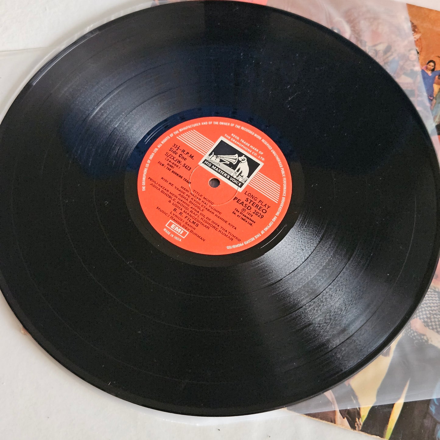 The Burning Train - R. D. Burman Superhit Blockbuster in near mint condition - original soundtrack 1979 release in Supreme Stereo