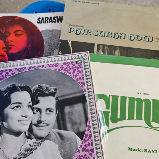 4 LPs package deal - Gumrah, Saraswatichandra, Bharosa, and Phr Subah Hogi classic Superhit  from original soundtracks