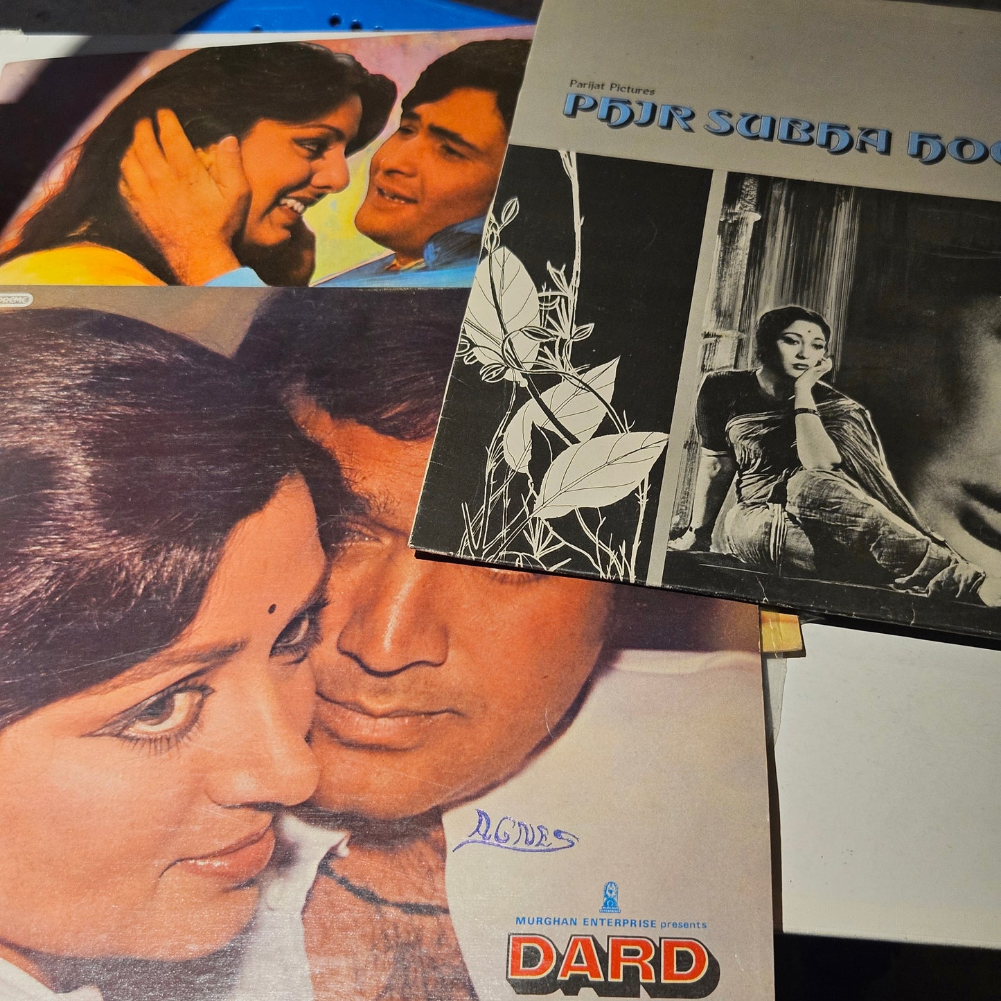 3 lps Classic Khaiyyam, Kabhi Kabhie, Phir Subah Hogi and Dard in Near mint condition