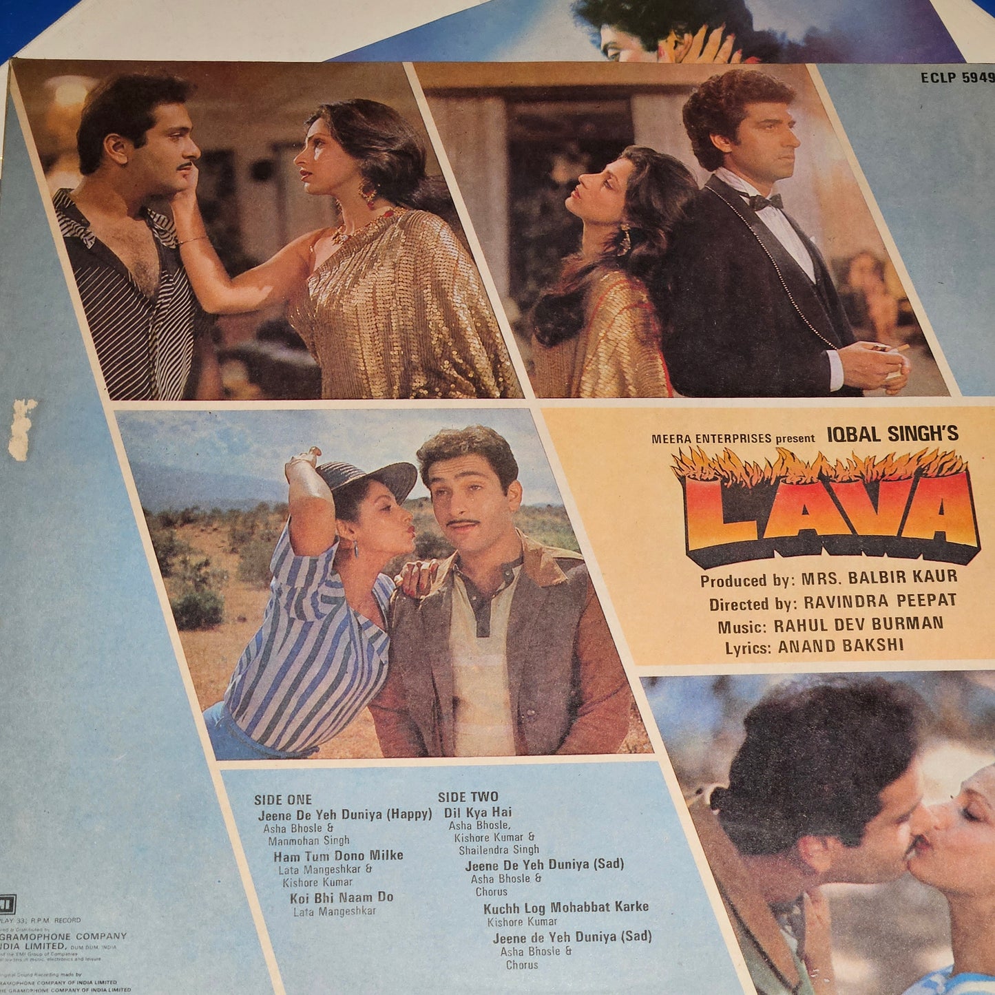 2 LPs Blockbuster 1.Manzil Manzil and 2.Lava and  in near mint condition - music by R. D. Burman - original released soundtracks