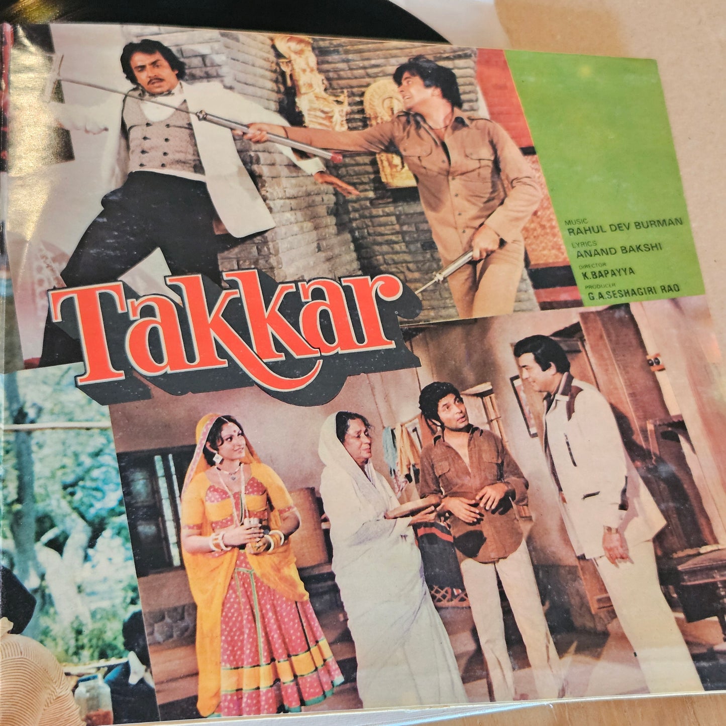 Takkar  - Music by R. D. Burman superhit In gatefold in near mint original soundtrack