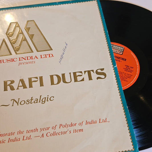 Mohammed Rafi - *Nostalgic* Hit duets from Films in VG+ condition from original soundtracks - Read description