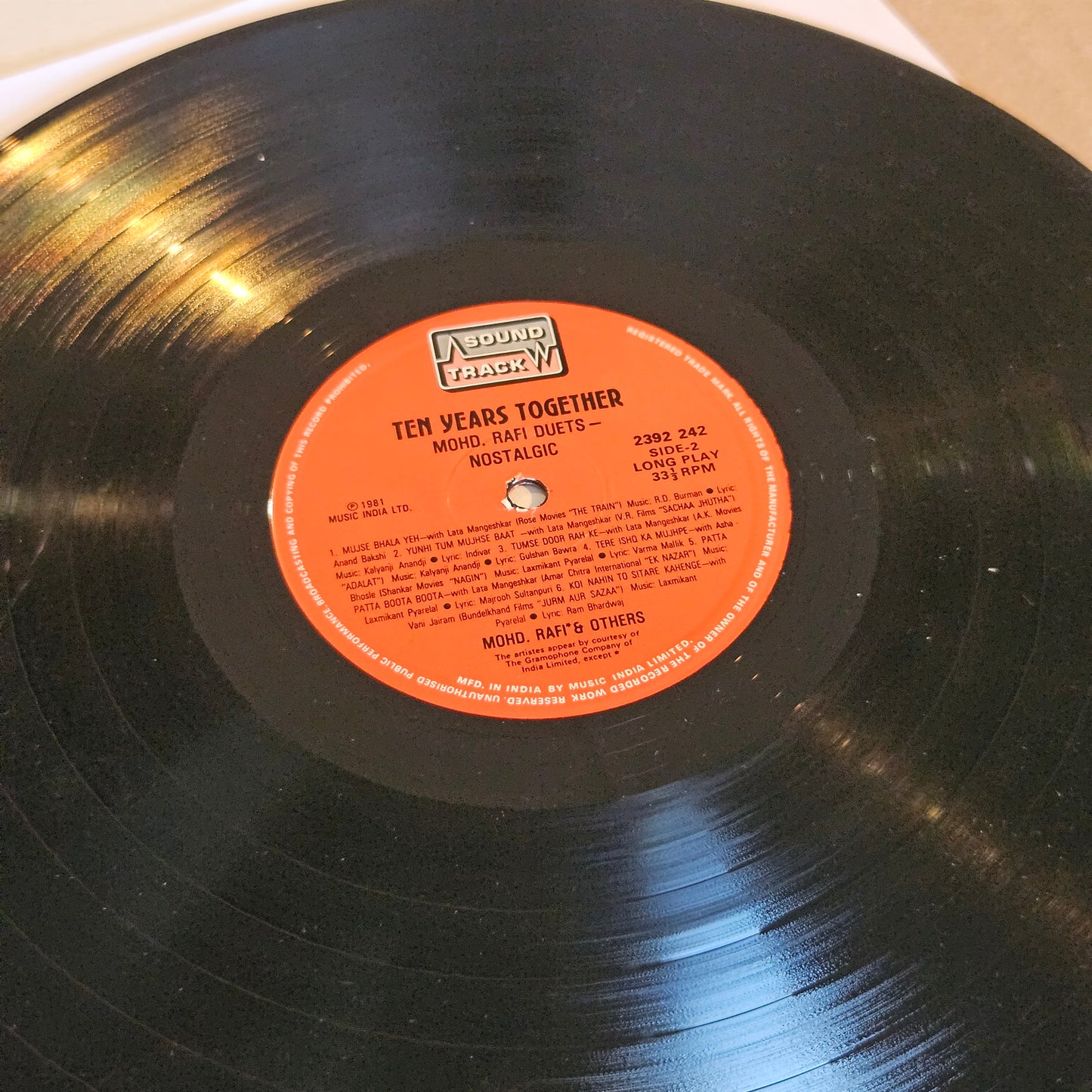 Mohammed Rafi - *Nostalgic* Hit duets from Films in VG+ condition from original soundtracks - Read description