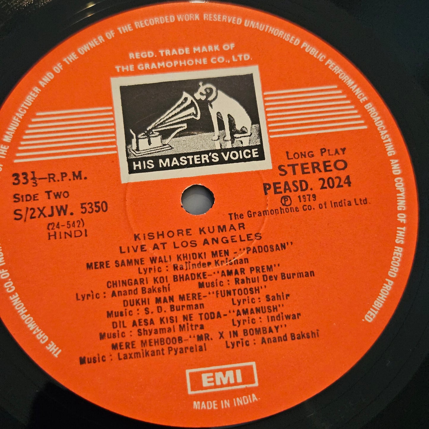 Kishore Kumar - Live at Los Angels 2 LP set in stereo near mint Pristine condition - collectible