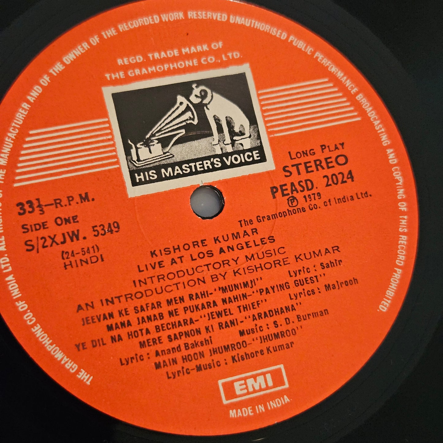 Kishore Kumar - Live at Los Angels 2 LP set in stereo near mint Pristine condition - collectible