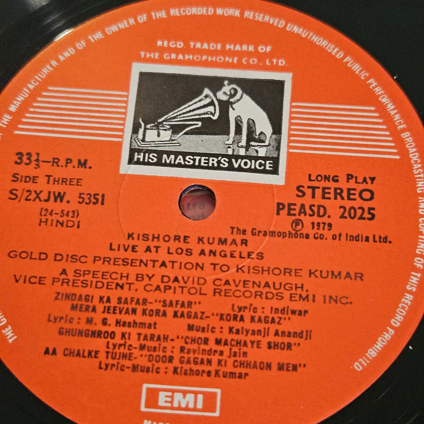 Kishore Kumar - Live at Los Angels 2 LP set in stereo near mint Pristine condition - collectible